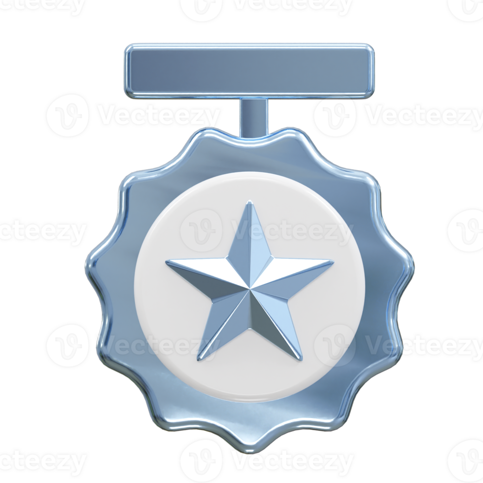 Champion medal icon illustration 3d rendering element png
