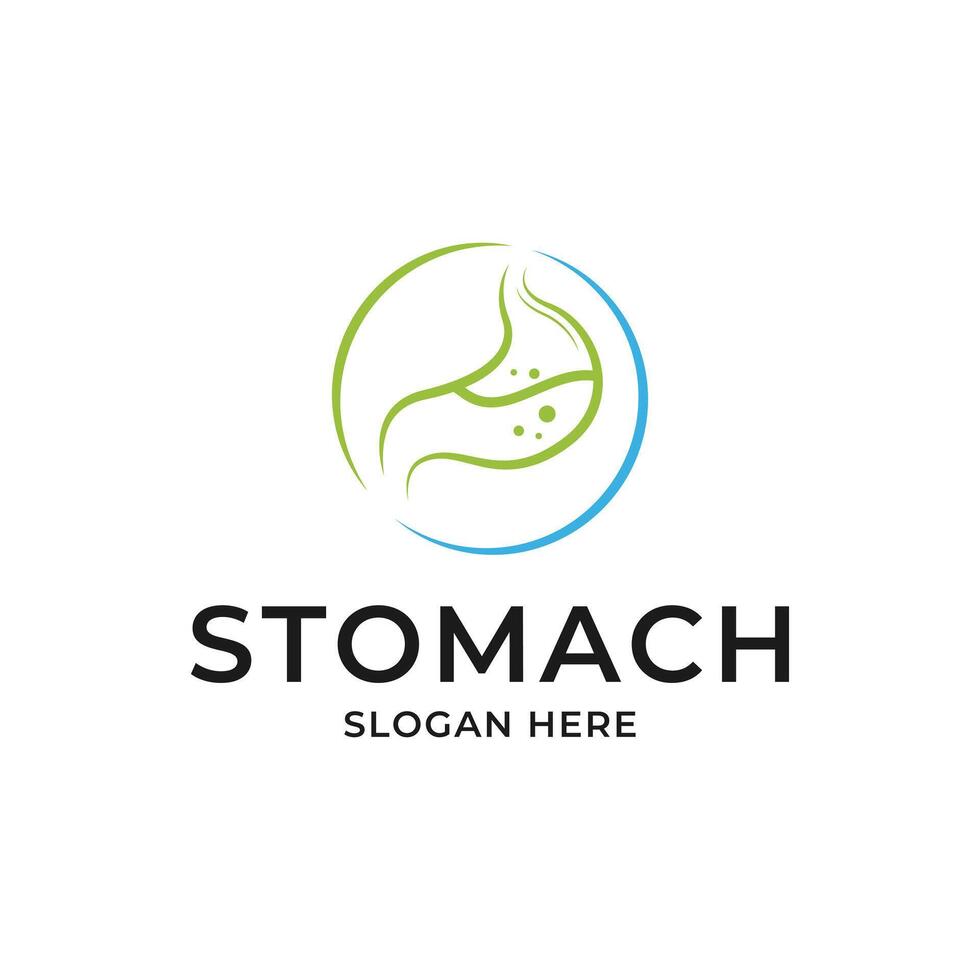 stomach logo design concept idea vector