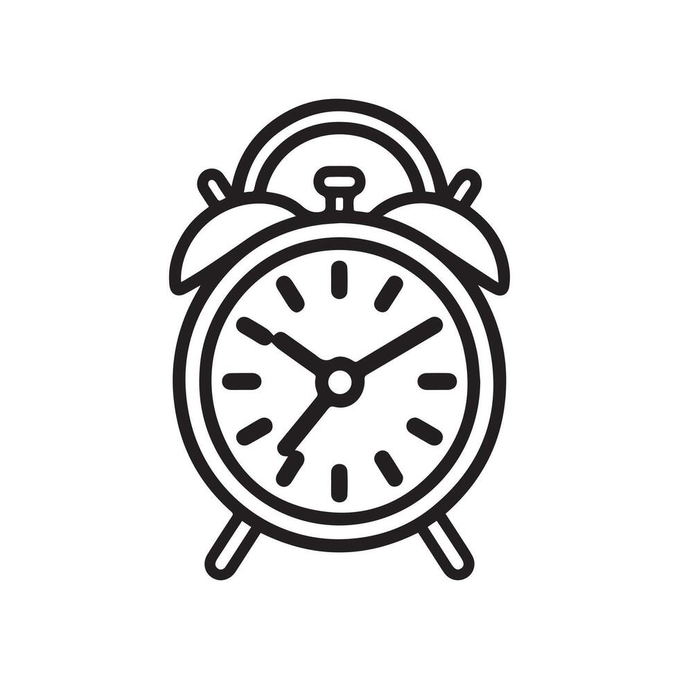 Minutes Analog Clock Icon white background. vector