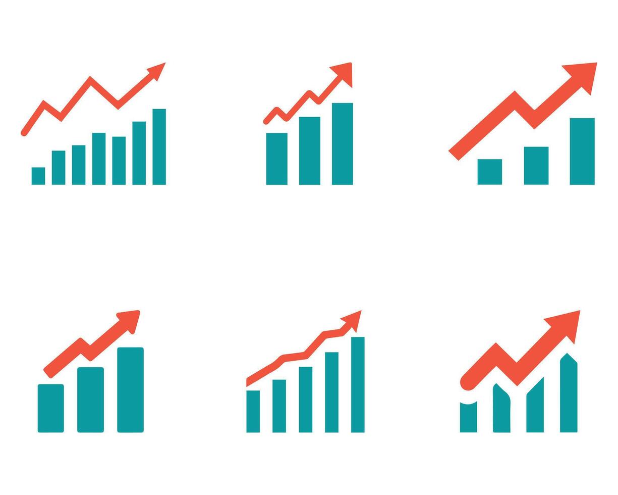 Graph chart economic icon. Money business increase design. vector