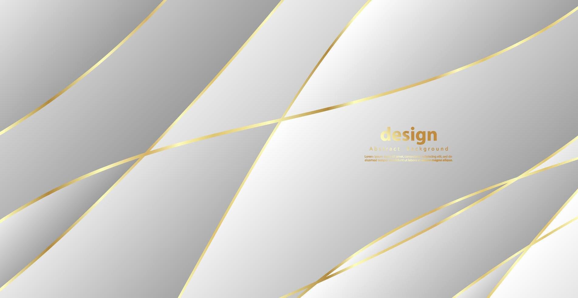 Abstract background with gold waves. Luxury paper cut background, golden pattern, halftone gradients, cover template, geometric shapes, modern minimal banner. 3d illustration. vector