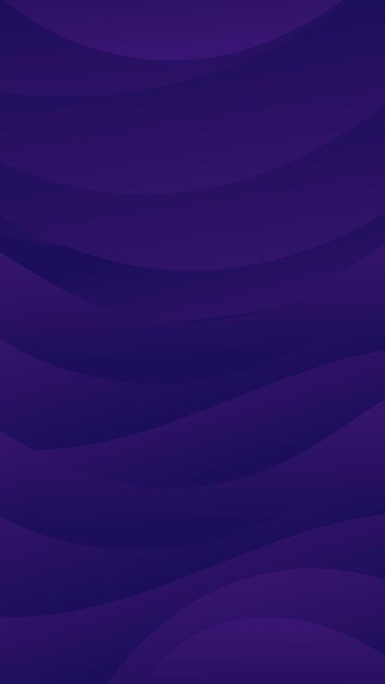 Captivating gradient wave design showcases a harmonious, soothing interplay of deep violet tones, infusing a calming, modern vibe into digital and print assets vector