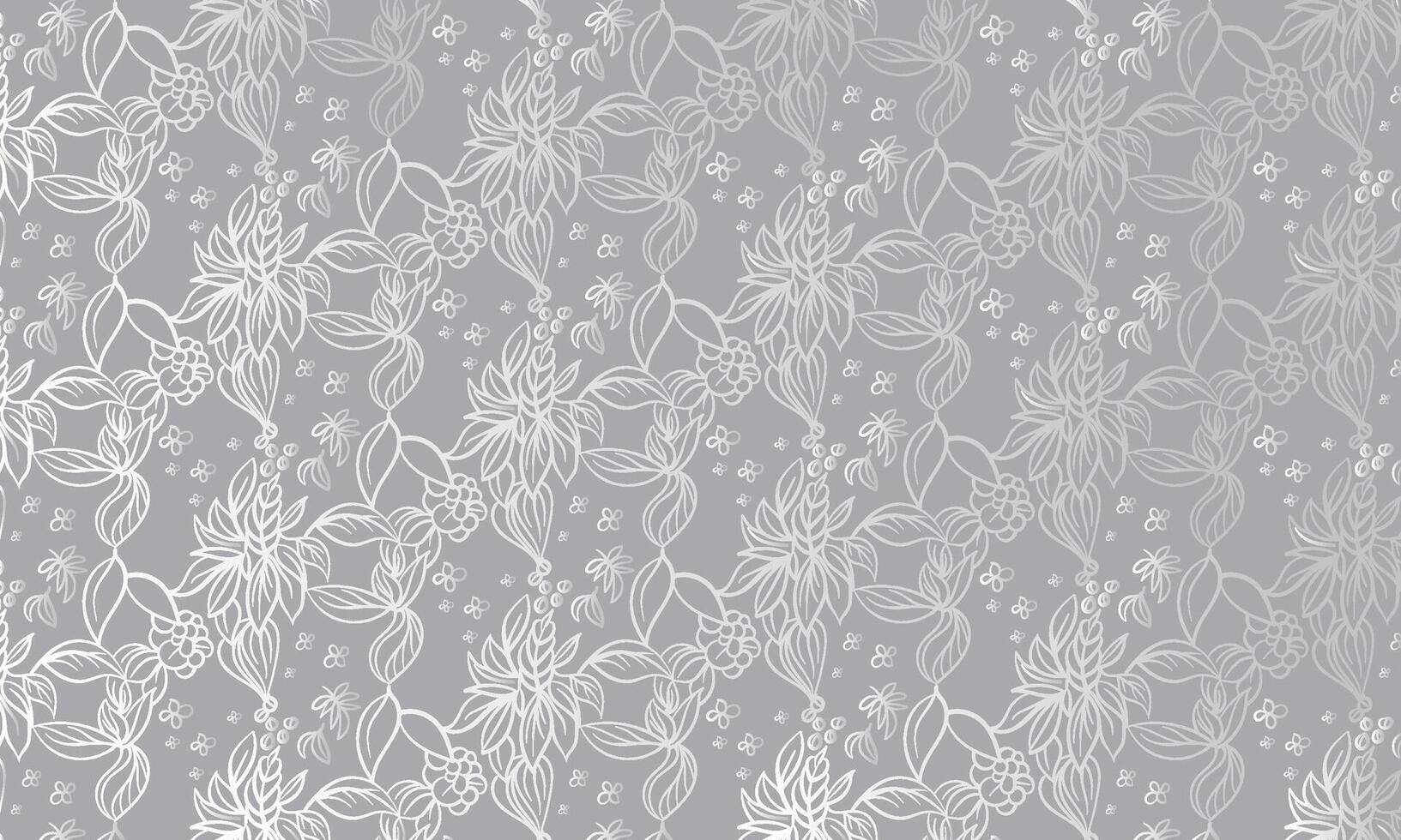 gray floral abstract background vector