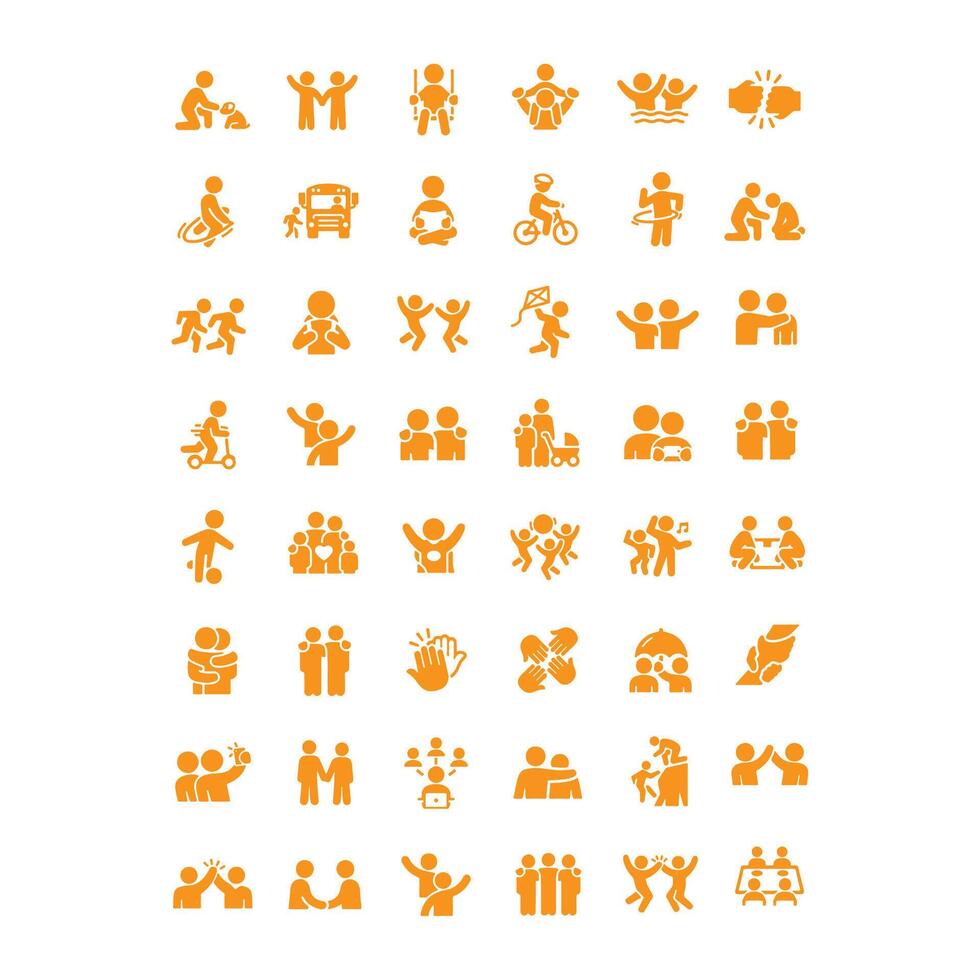 Children Day Icons vector