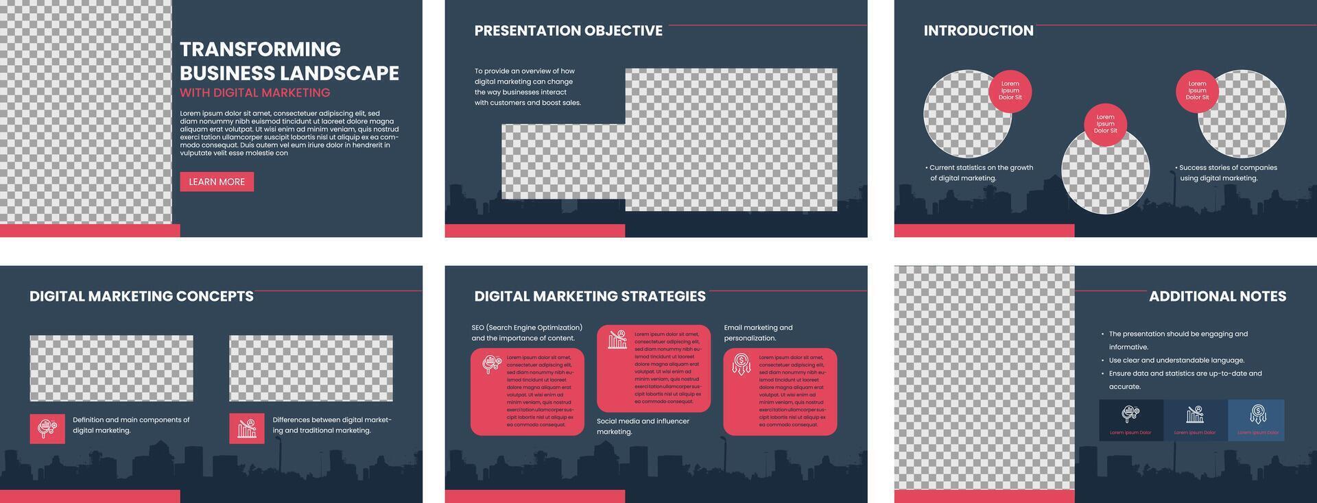corporate Business Presentation template vector