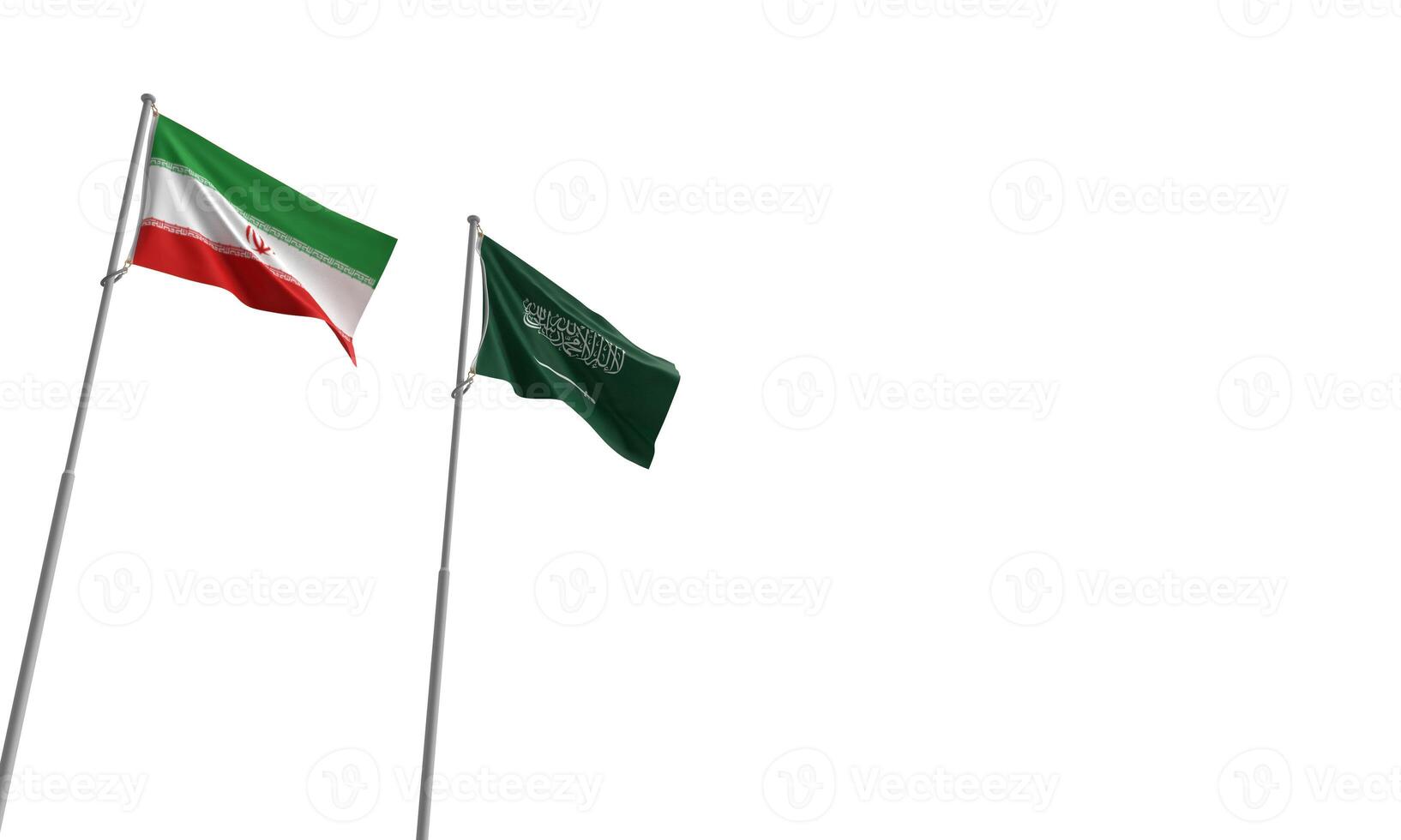 gasoline iran saudi arabia flag waving white isolated background copy space industry gas petroluem business chemical refinery pollution engineering vs factory energy power diesel construction supply photo