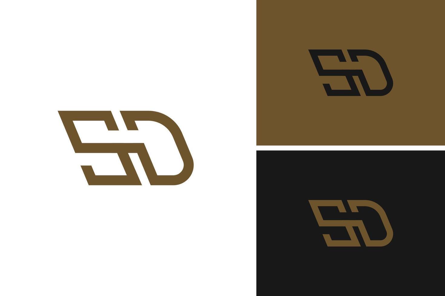 SD letter business logo design template illustration idea vector