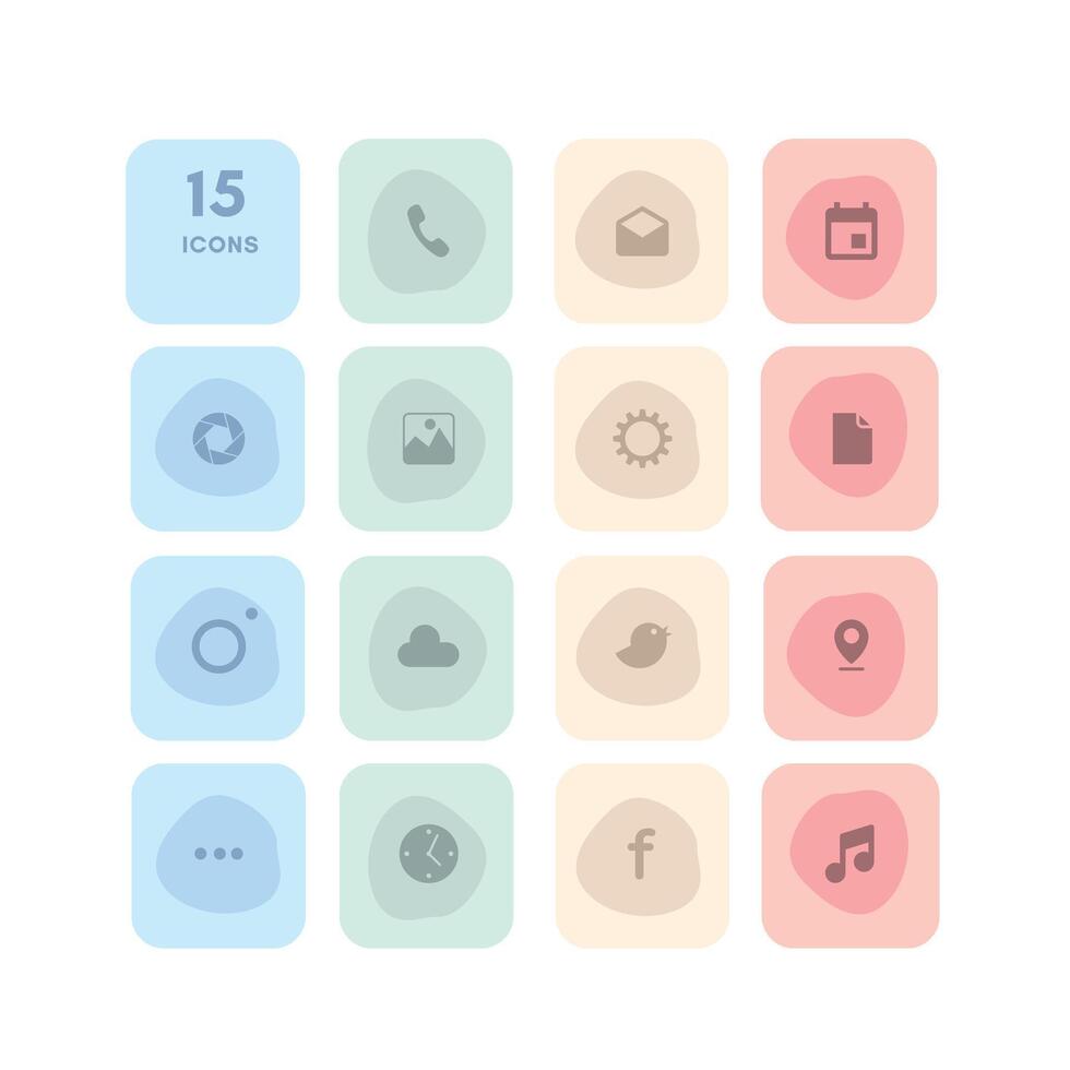 icon bundle all icon like as call, phone, location vector