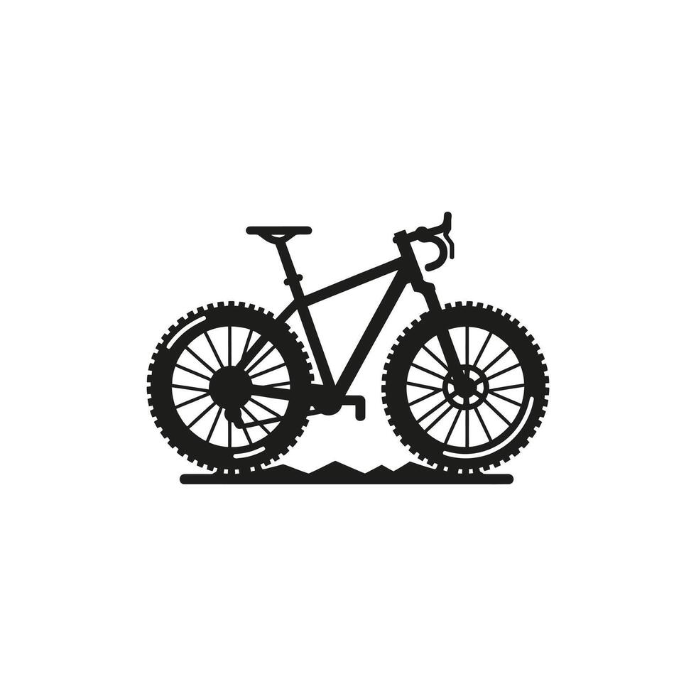 Bicycle silhouette illustration vector
