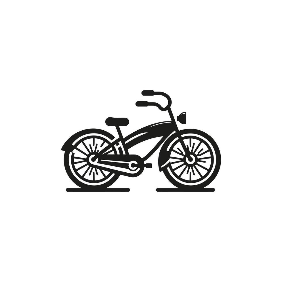 Bicycle silhouette illustration vector