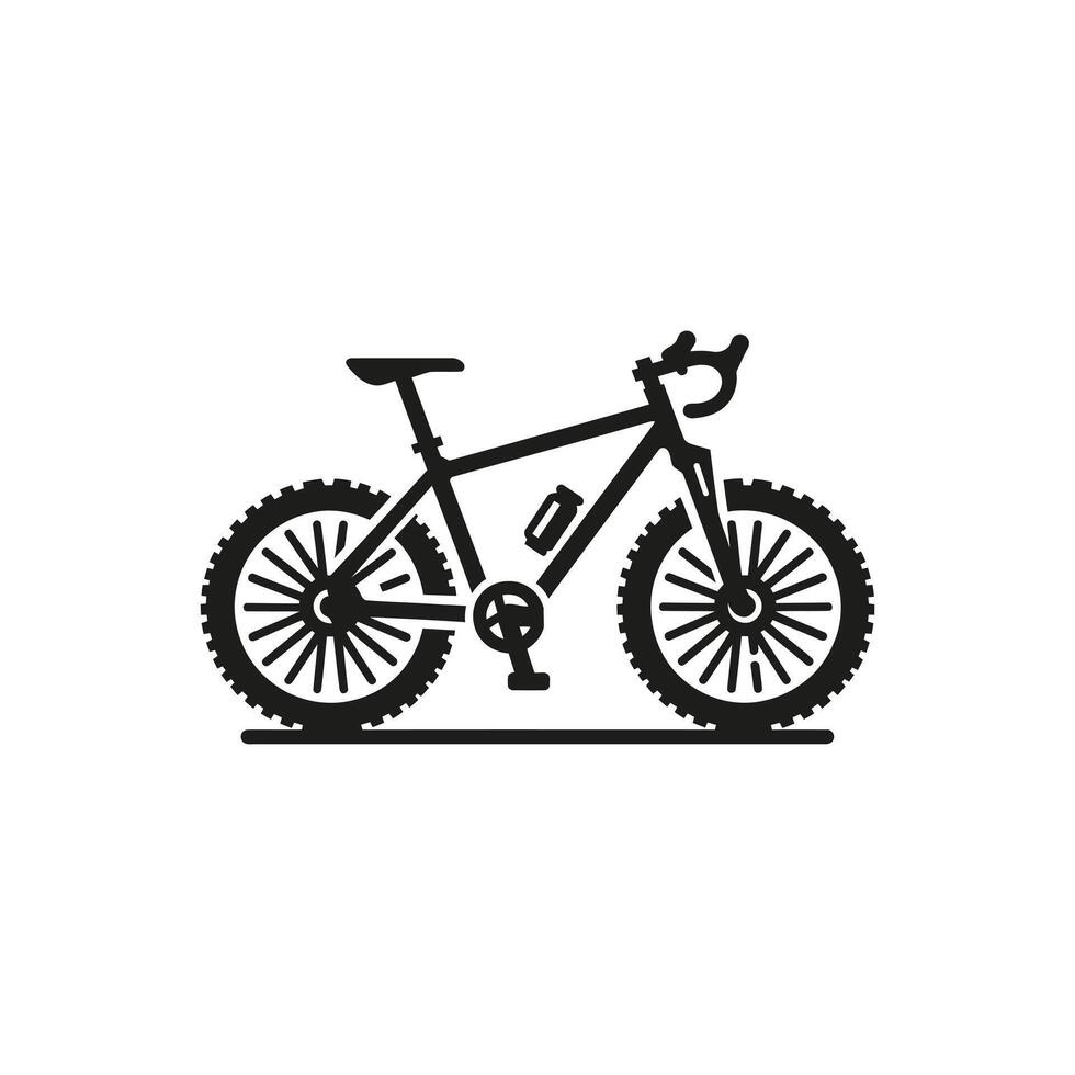 Bicycle silhouette illustration vector