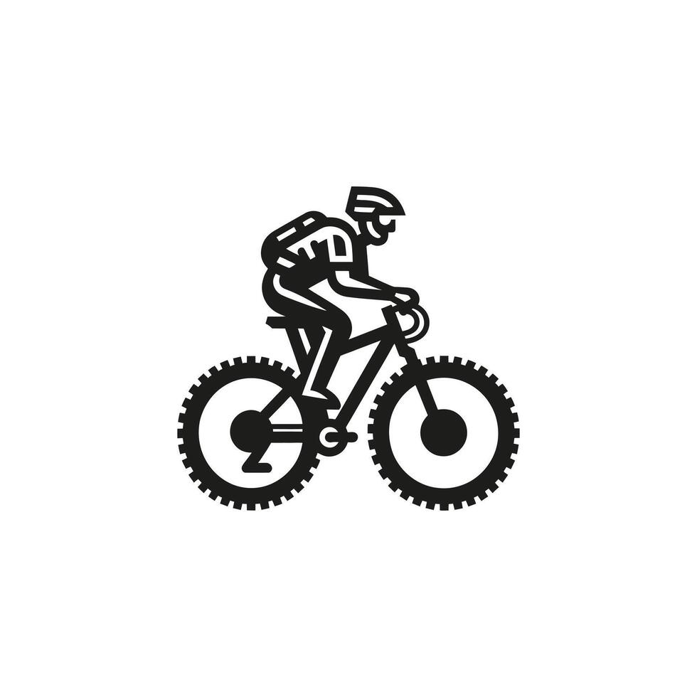 Bicycle silhouette illustration vector