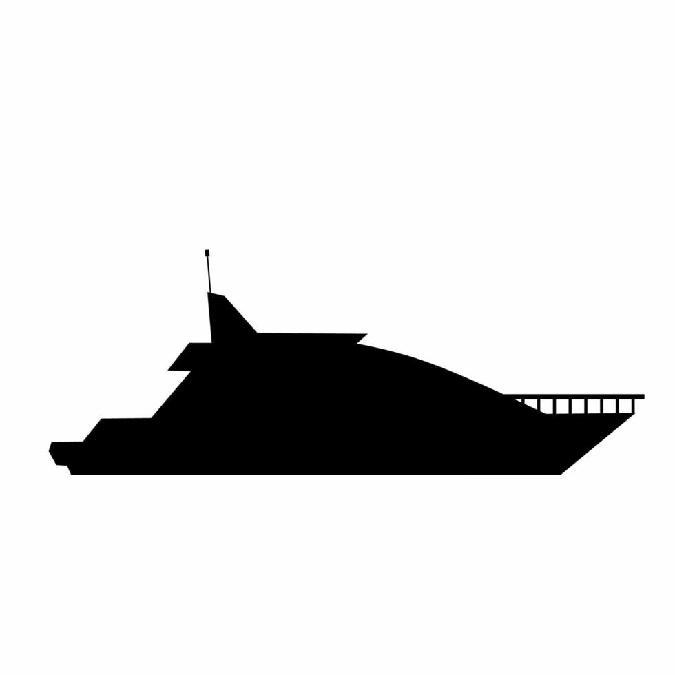 Speedboat icon for race, trip, tour or holiday vector