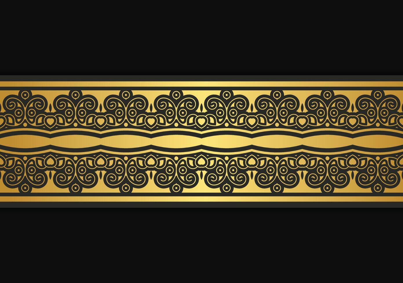 Luxury ornamental border design template vector