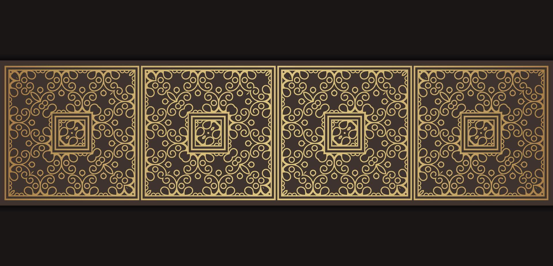 Luxury ornamental border design template vector