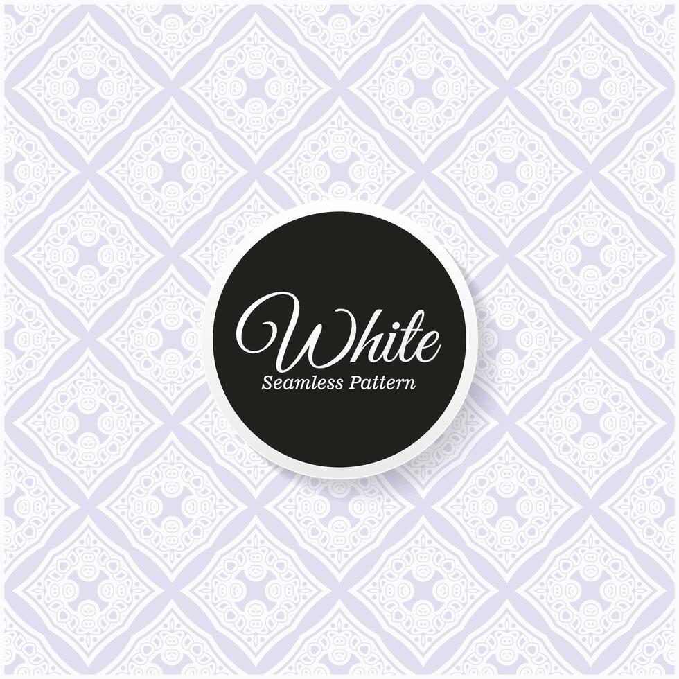 elegant white seamless pattern design vector