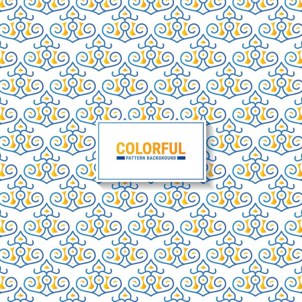 Colorful abstract geometric pattern design vector