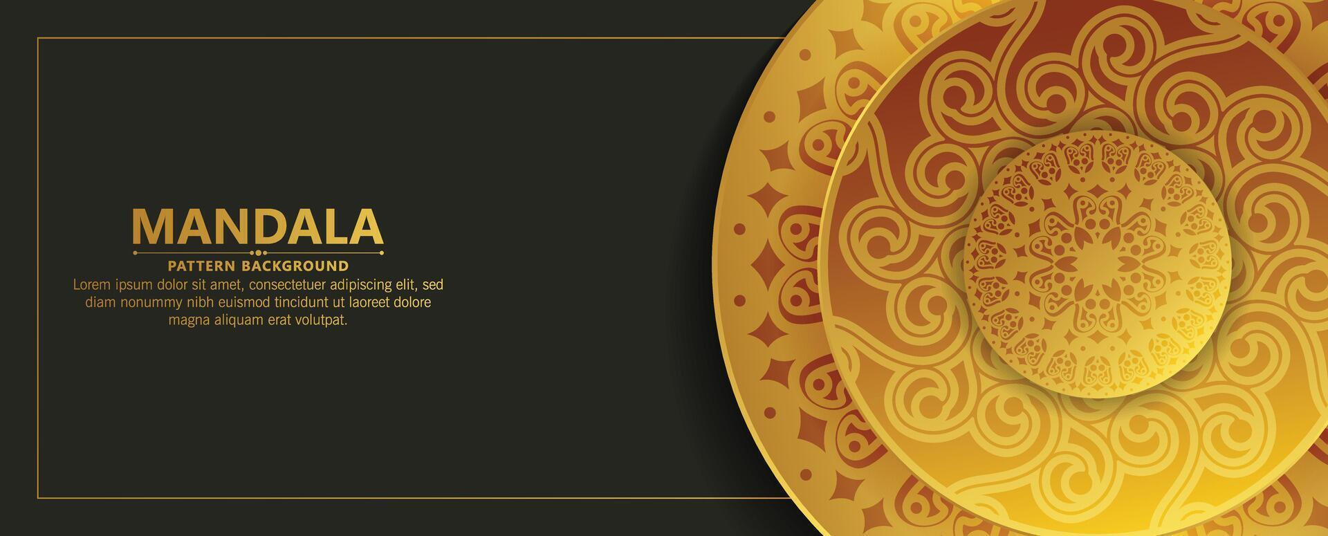 Luxury ornamental mandala background with arabic islamic east pattern style premium vector