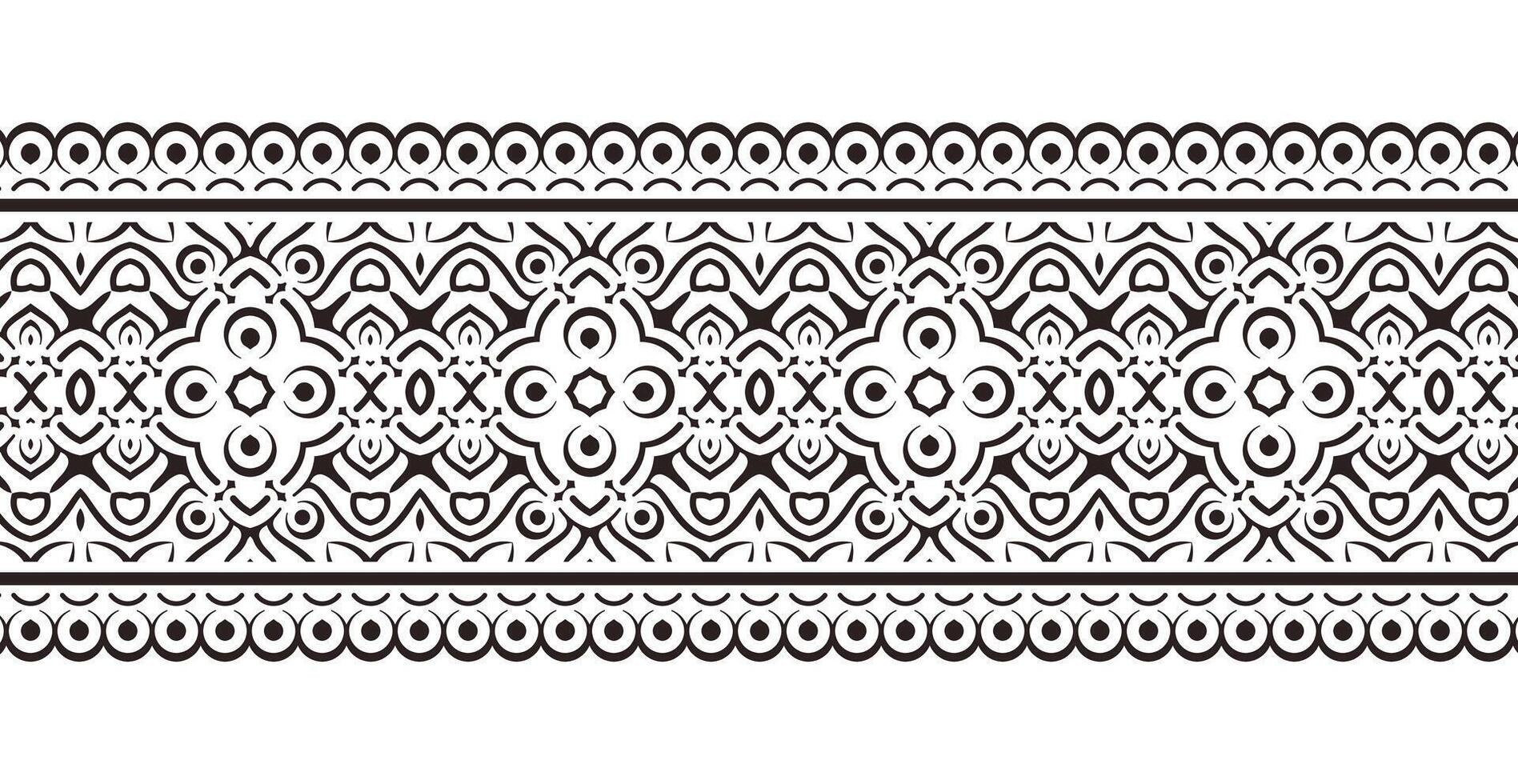 ornamental pattern border Design Template vector