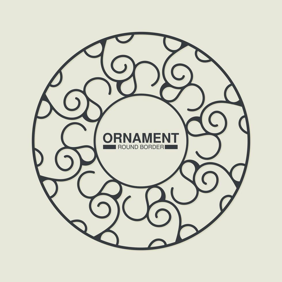 decorative ornament frame background vector