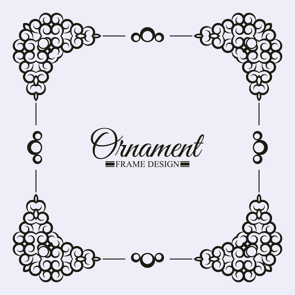 Elegant decorative frame design background vector