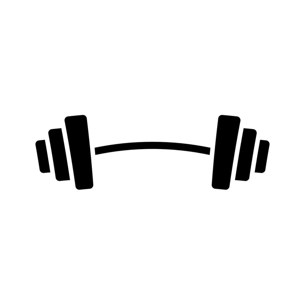barbell icon design vector