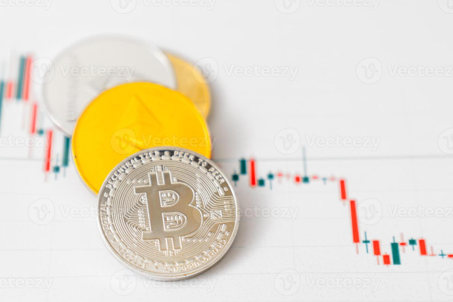 Cryptocurrency trading. Cryptocurrency chart. New World Currency. photo