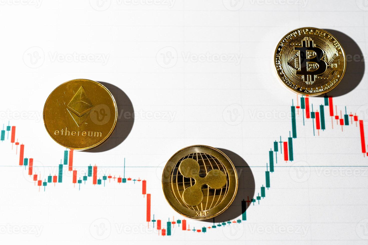 Cryptocurrency trading. Cryptocurrency chart. New World Currency. photo