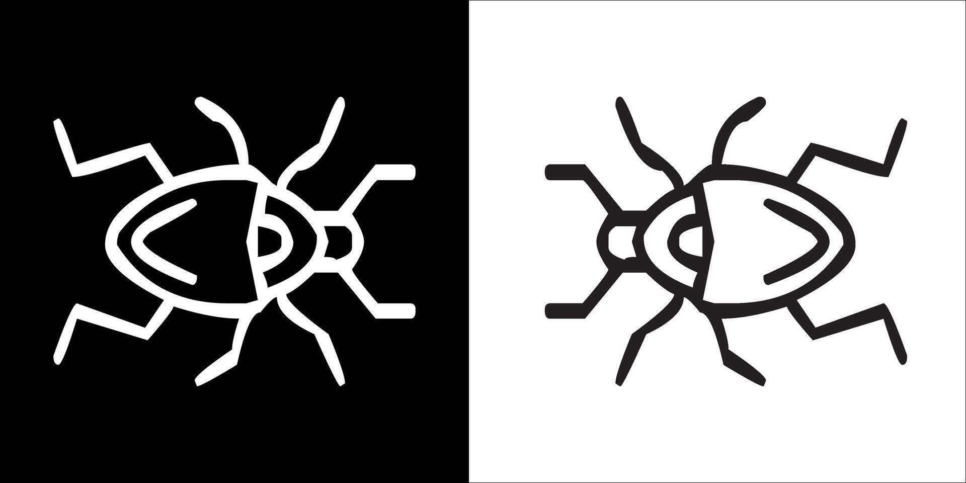 Illustration graphics of insect icon vector