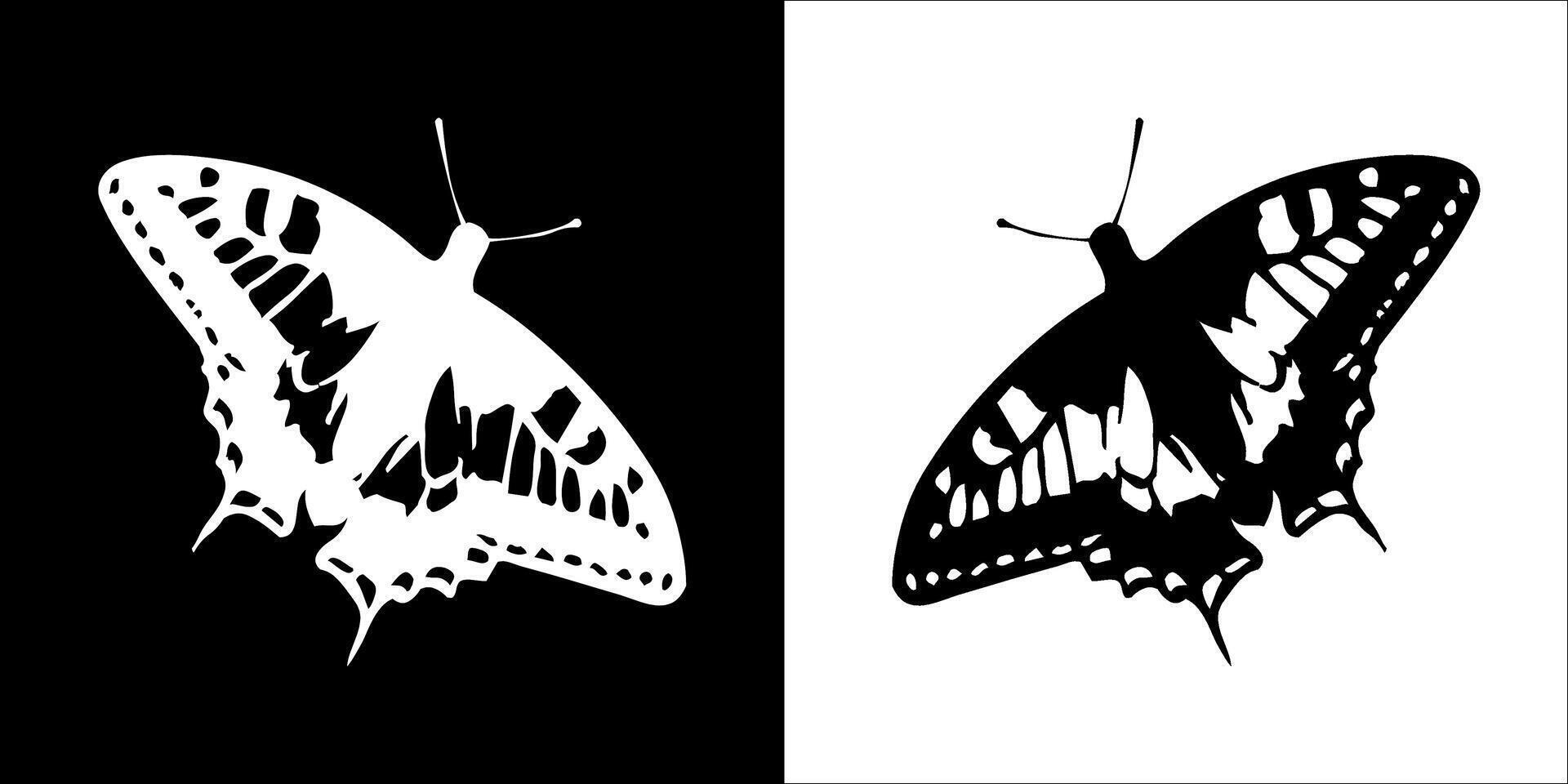 Illustration graphics of butterfly icon vector