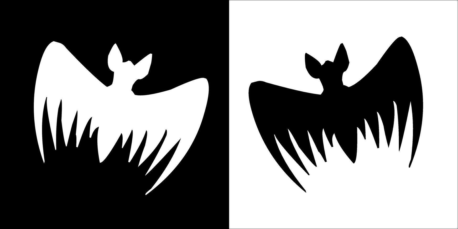Illustration graphics of bat icon vector