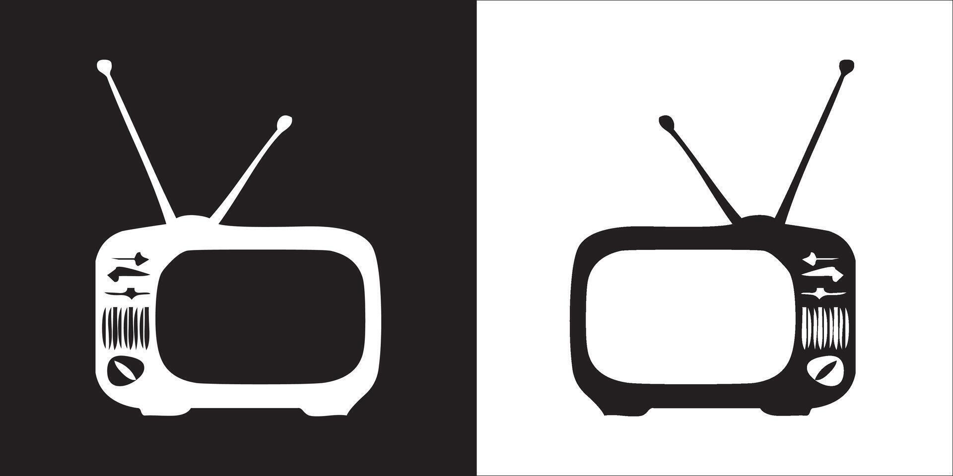 Illustration graphics of television icon vector