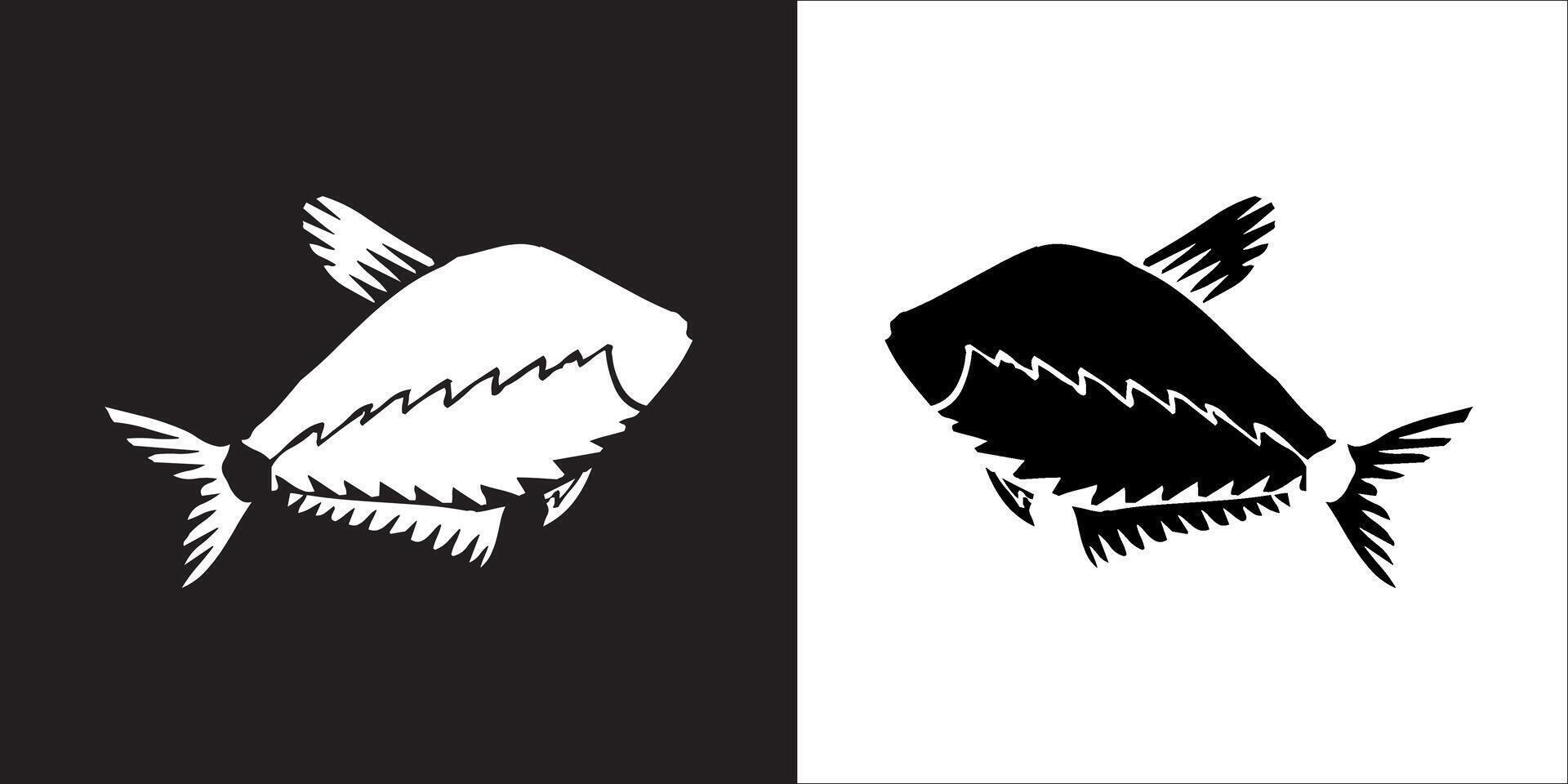 Illustration graphics of fish icon vector