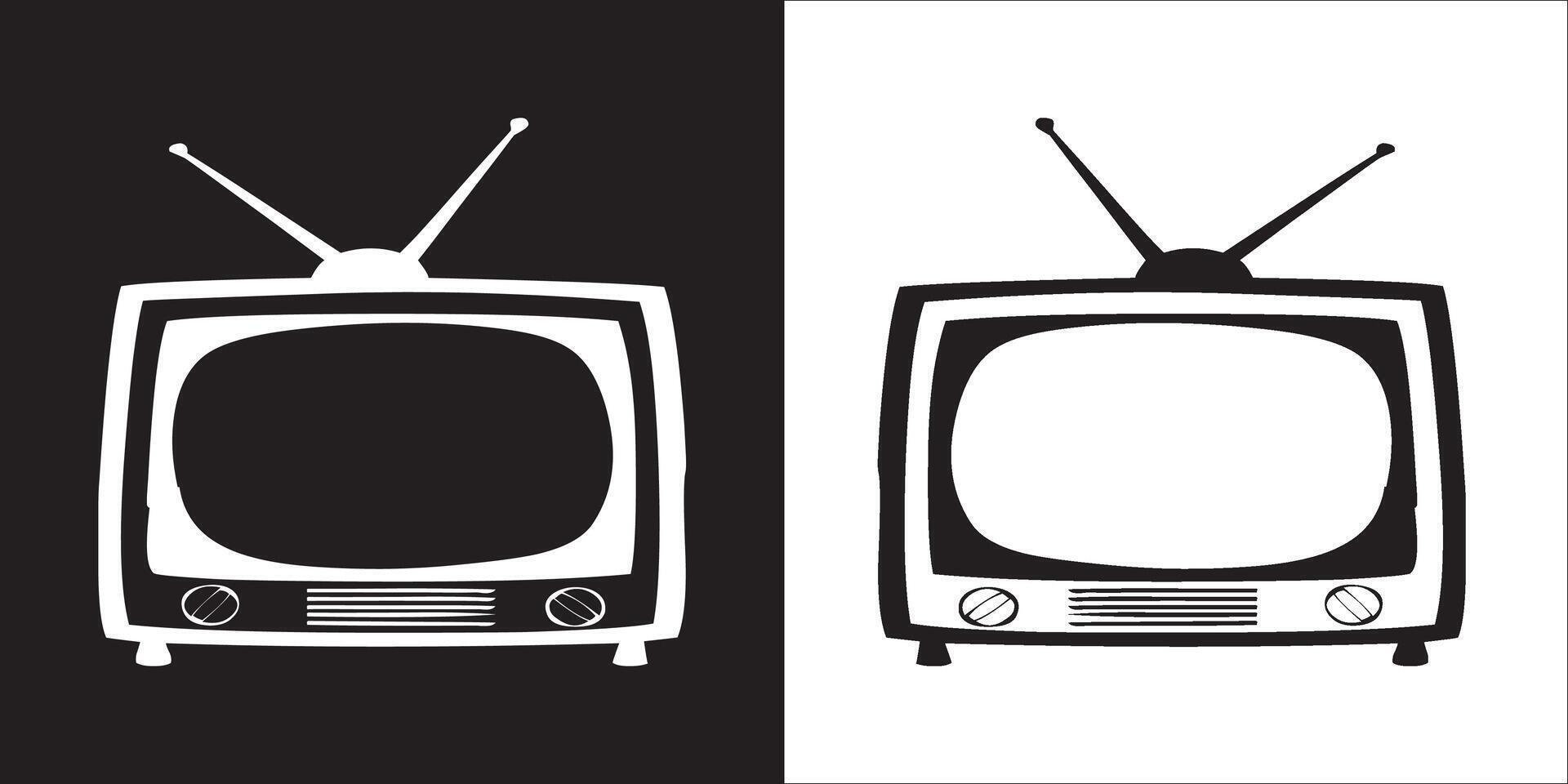 Illustration graphics of television icon vector