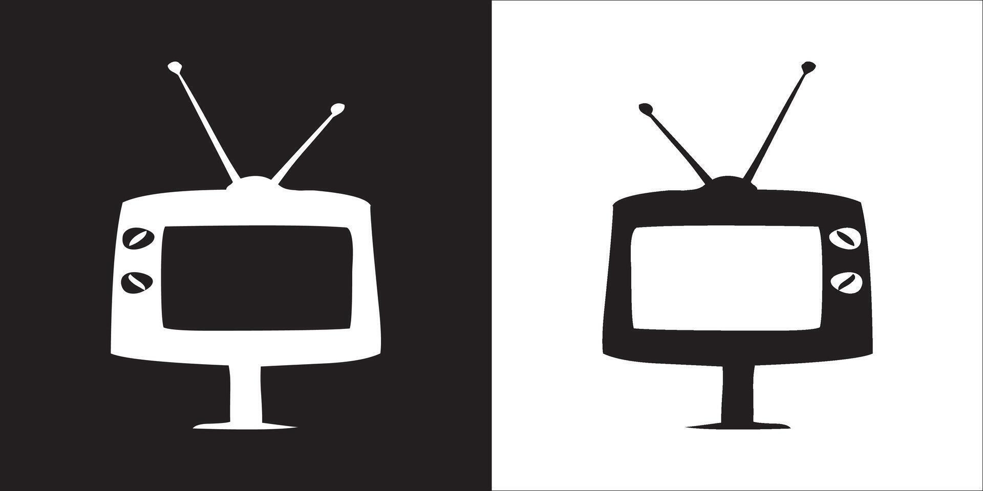 Illustration graphics of television icon vector