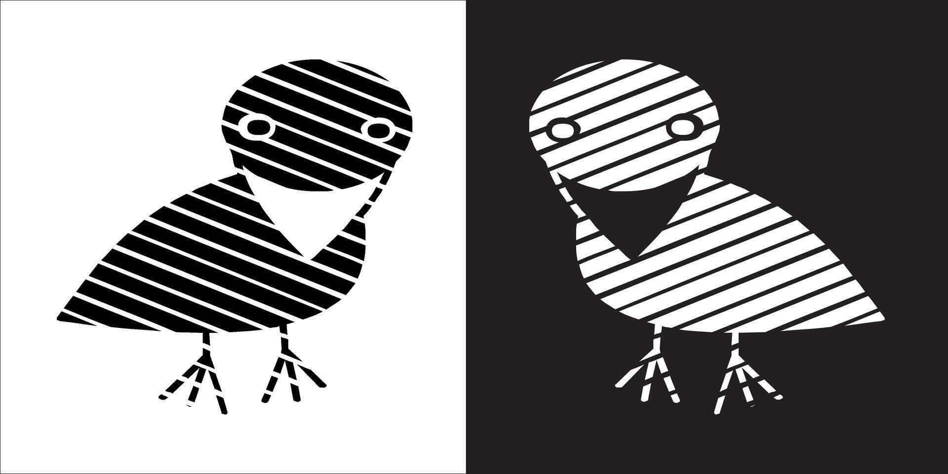 Illustration graphics of crow icon vector