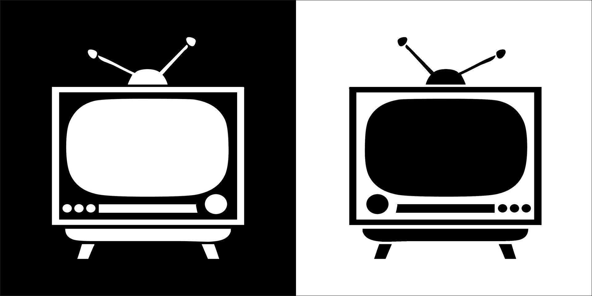 Illustration graphics of television icon vector