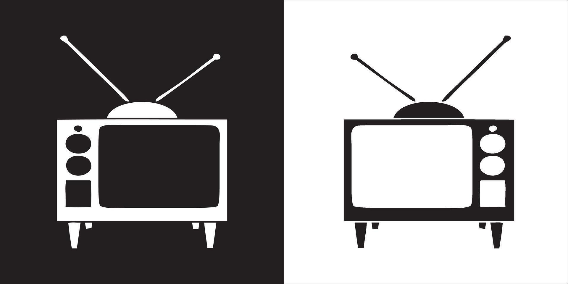 Illustration graphics of television icon vector