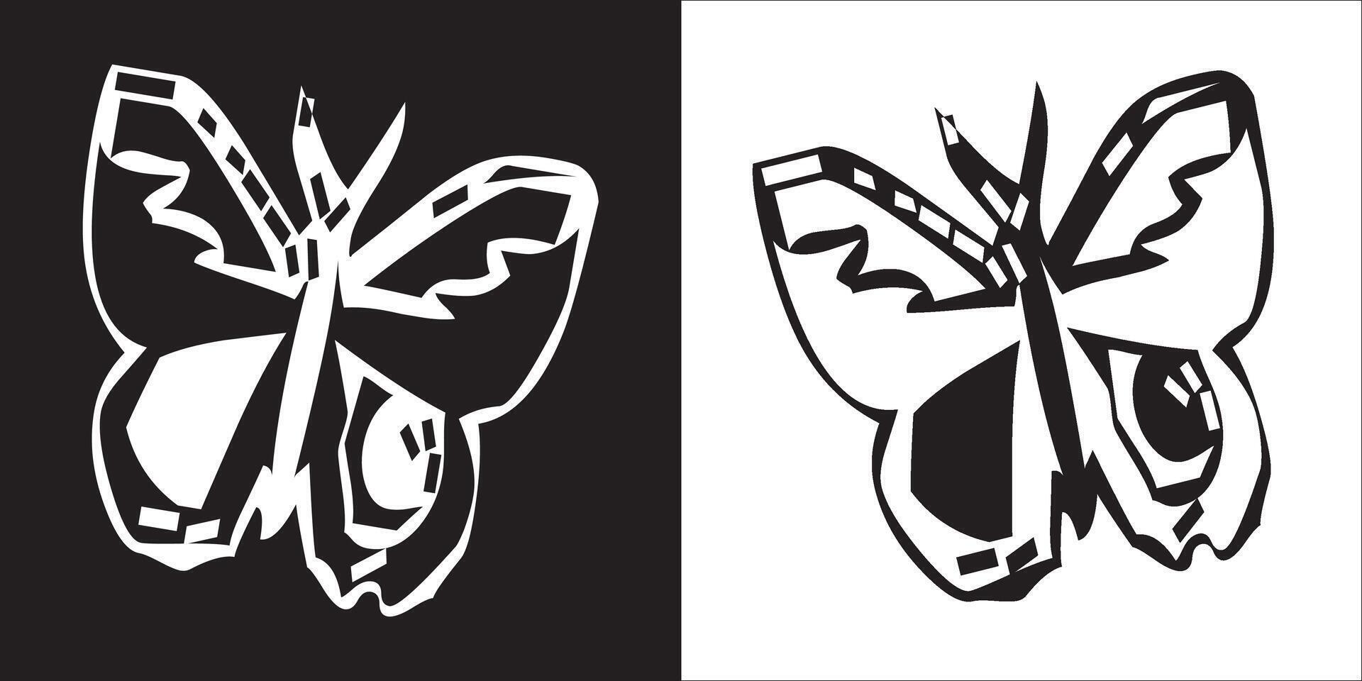 Illustration graphics of butterfly icon vector