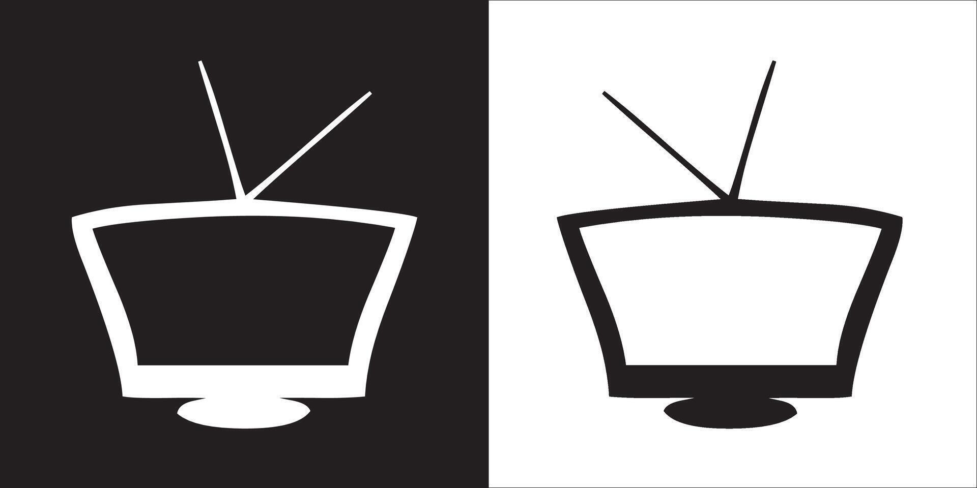 Illustration graphics of television icon vector