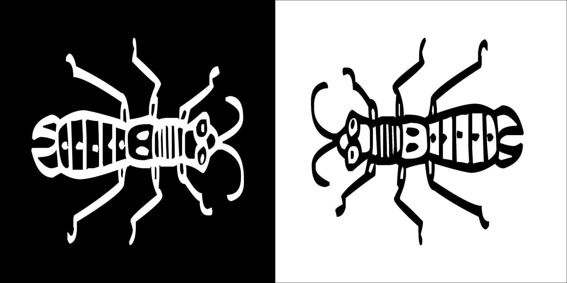 Illustration graphics of insect icon vector
