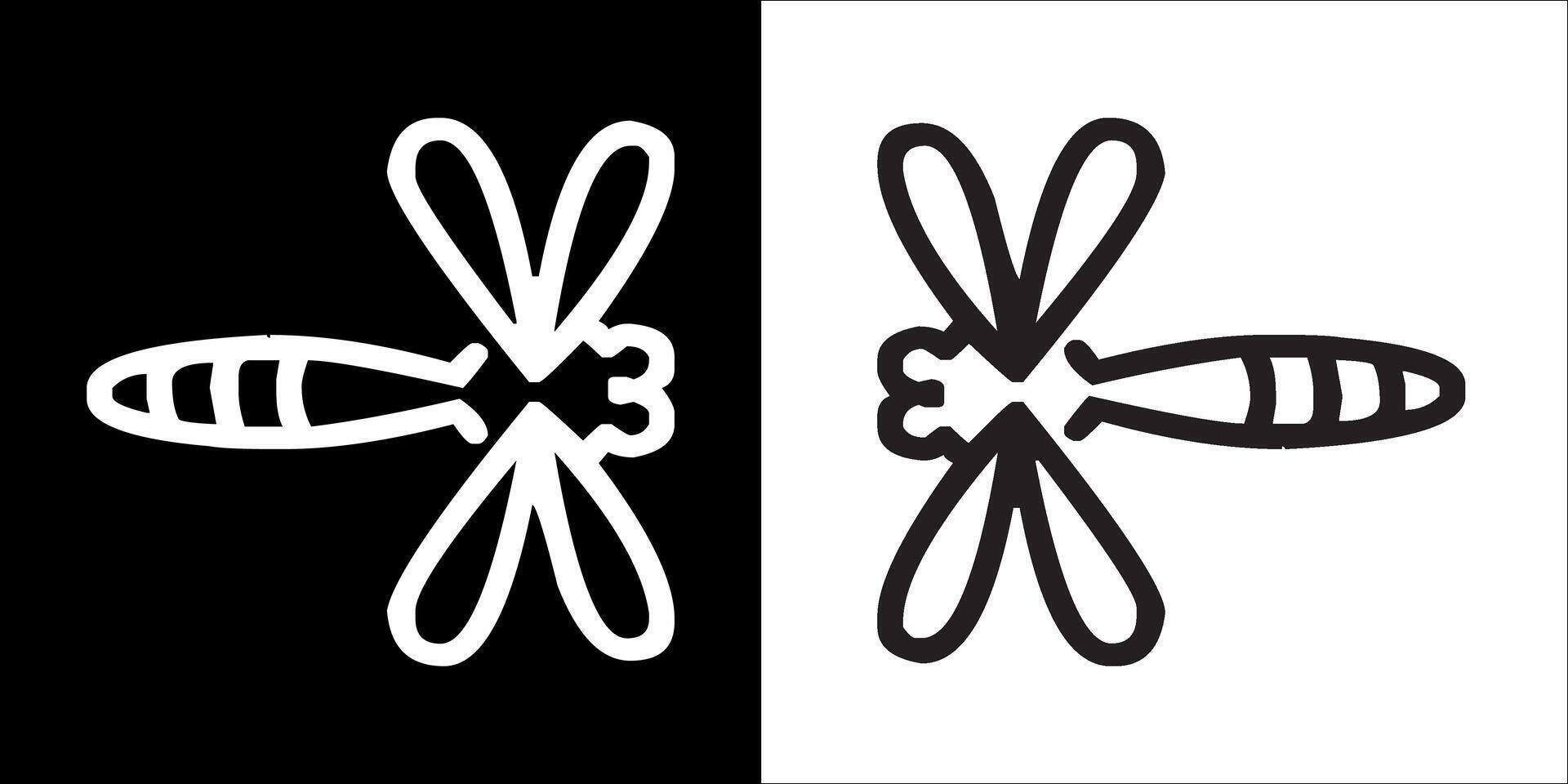 Illustration graphics of insect icon vector