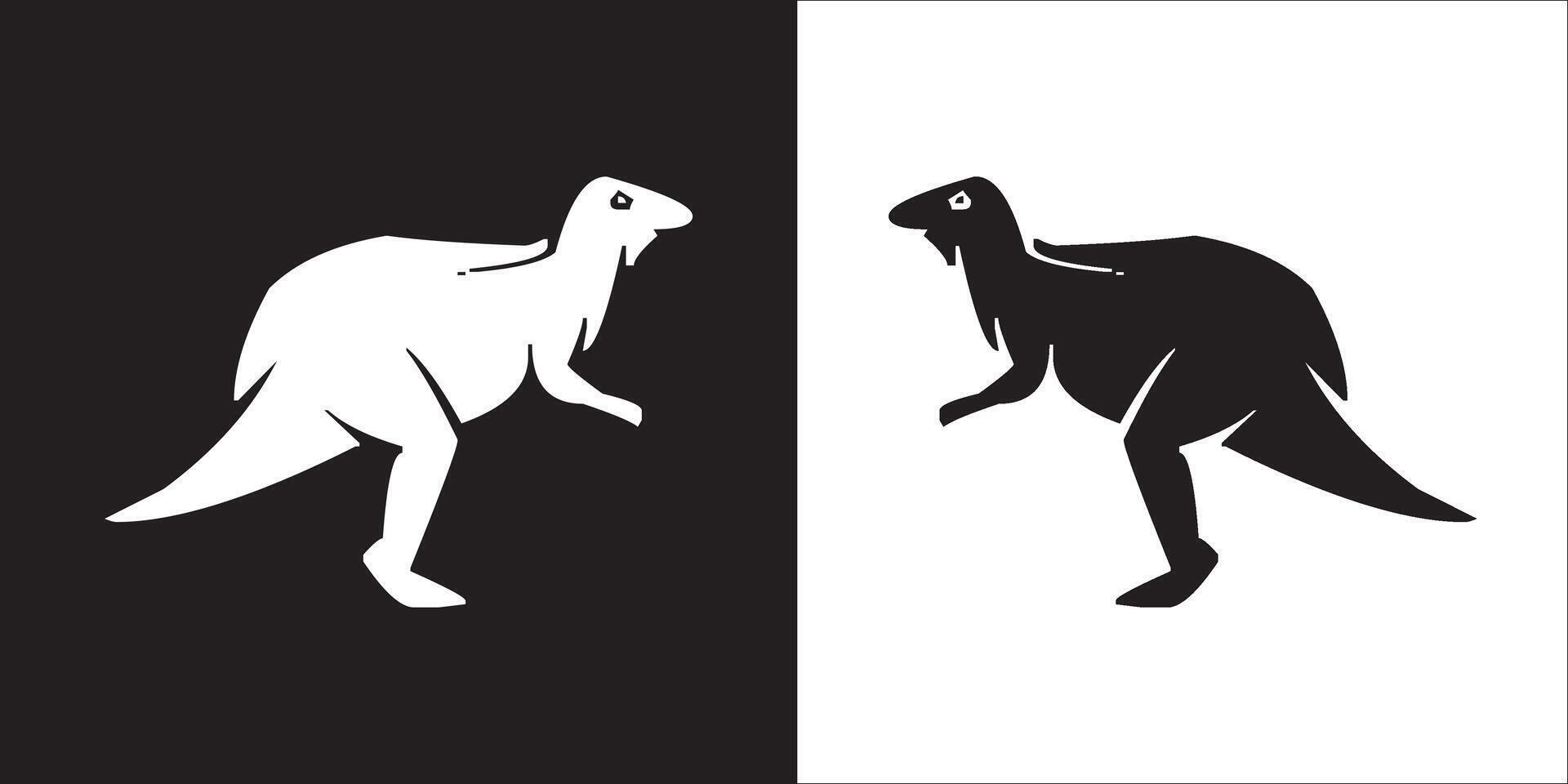 Illustration graphics of dinosaur icon vector
