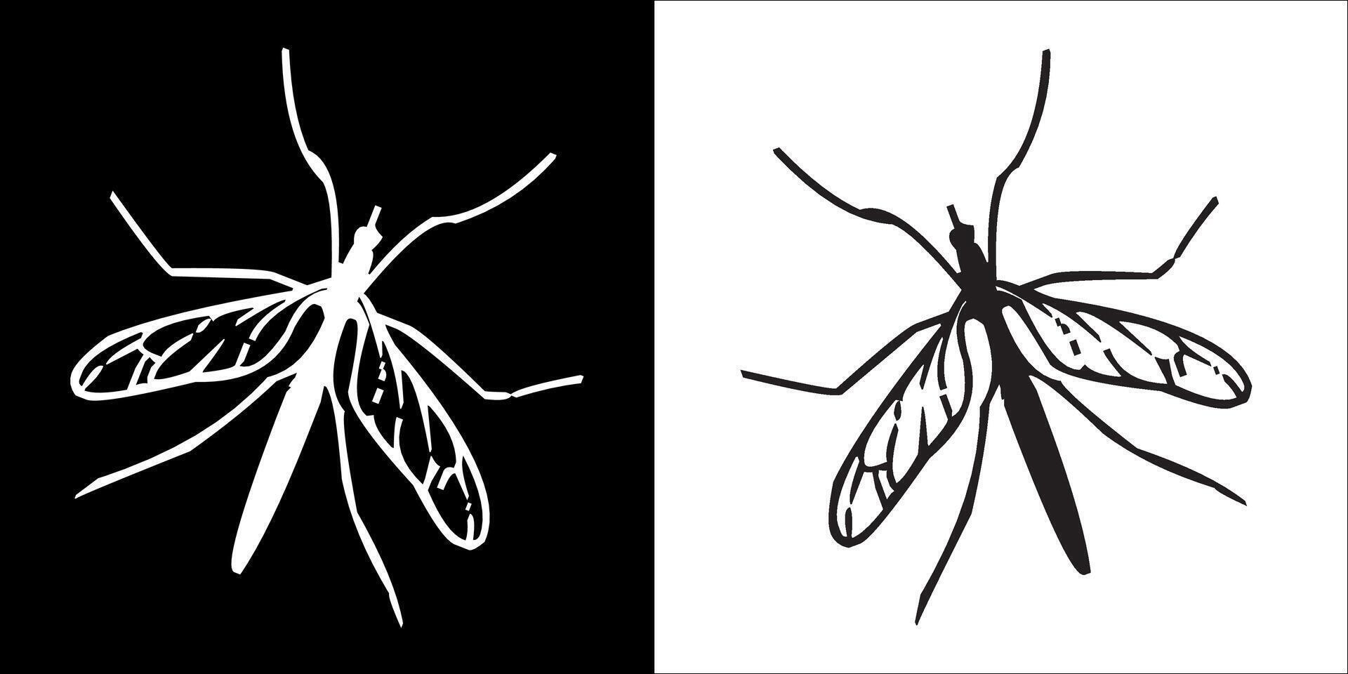 Illustration graphics of insect icon vector