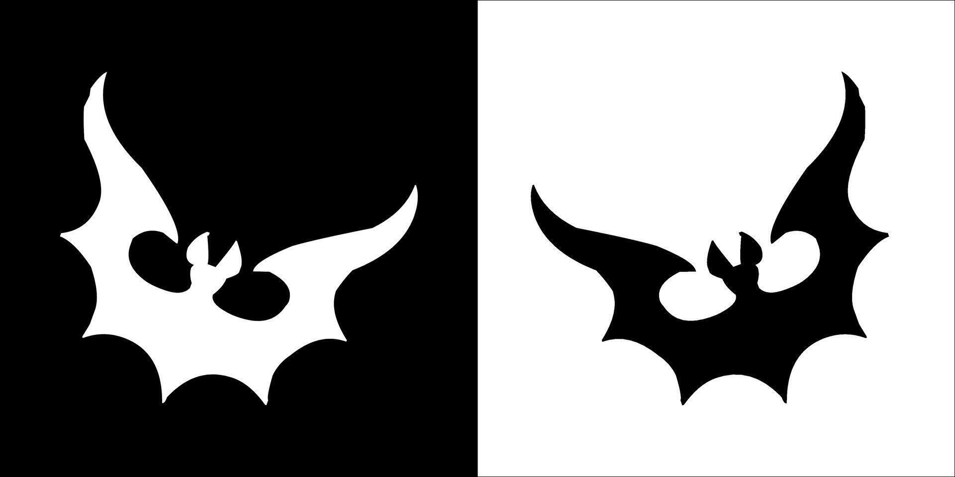 Illustration graphics of bat icon vector
