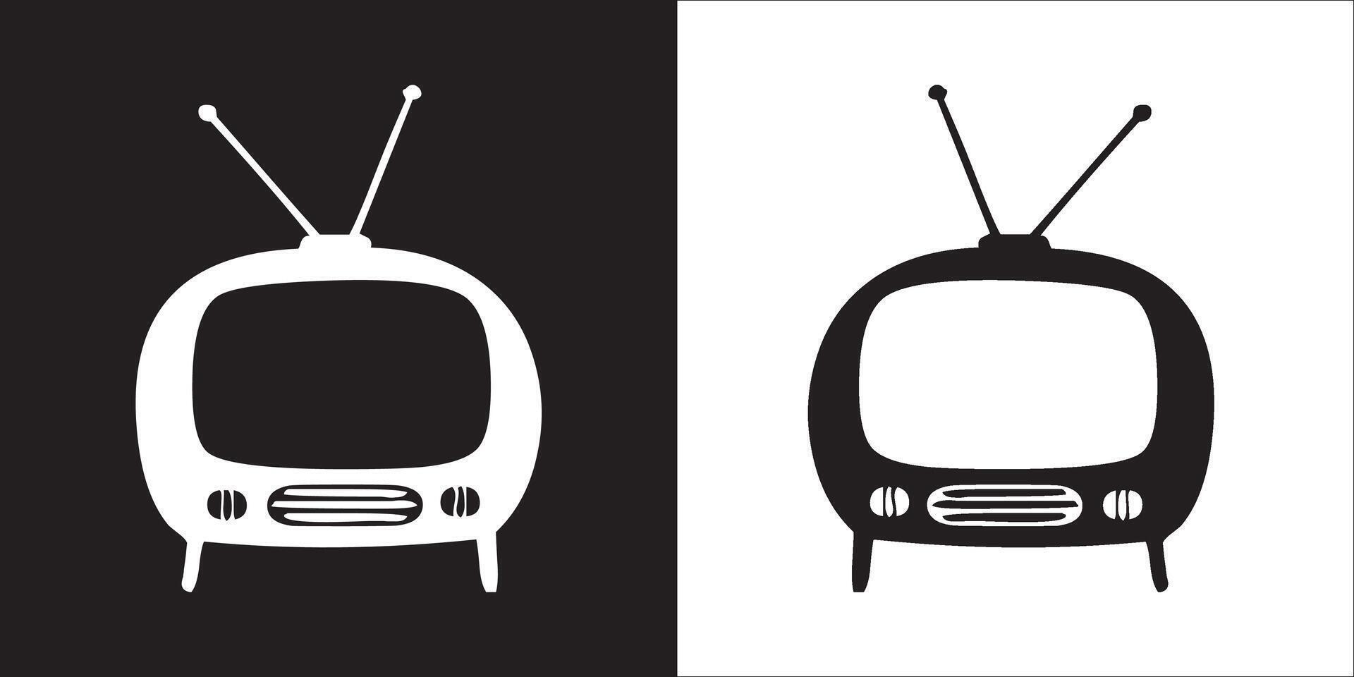 Illustration graphics of television icon vector