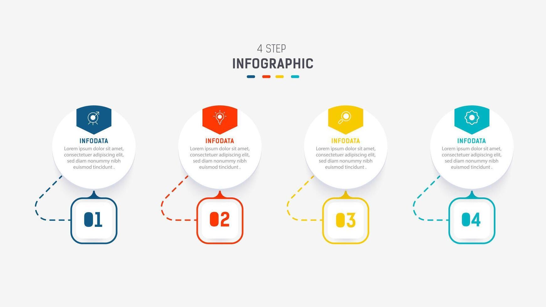 Three Step Infographic label design template with line icons. process steps diagram, presentations, workflow layout, banner, flow chart, info graph illustration. vector
