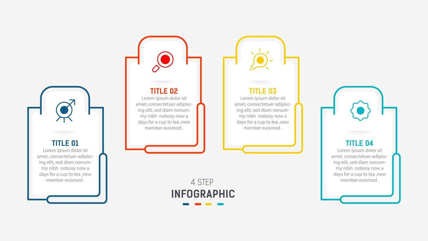 Three Step Infographic label design template with line icons. process steps diagram, presentations, workflow layout, banner, flow chart, info graph illustration. vector