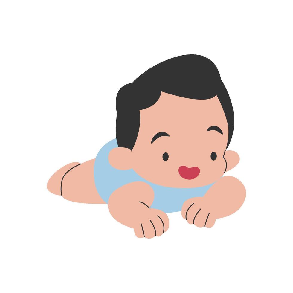 Newborn Baby Character vector