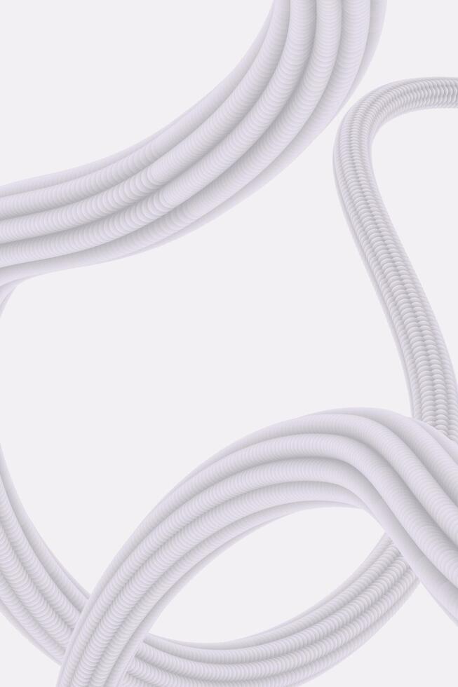 Abstract modern 3d background with flowing shapes vector